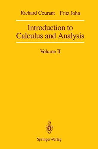 Stock image for Introduction to Calculus and Analysis, Vol. 2 (Classics in Mathematics) for sale by Bulk Book Warehouse