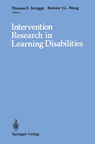 Beispielbild fr Intervention Research in Learning Disabilities zum Verkauf von Better World Books