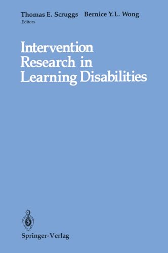 Intervention Research in Learning Disabilities