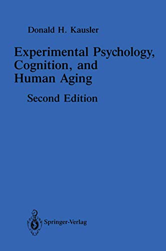 Imagen de archivo de Experimental Psychology, Cognition, and Human Aging a la venta por Phatpocket Limited