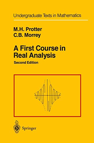 Beispielbild fr A First Course in Real Analysis (Undergraduate Texts in Mathematics) zum Verkauf von WorldofBooks