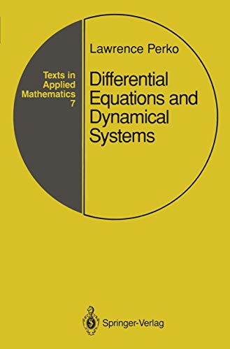 9780387974439: Differential Equations and Dynamical Systems (Texts in Applied Mathematics)
