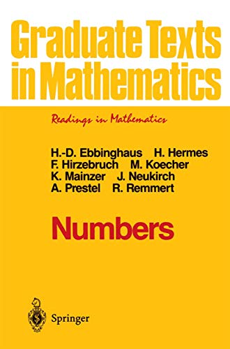 Imagen de archivo de Numbers (Graduate Texts in Mathematics, 123) a la venta por HPB-Red