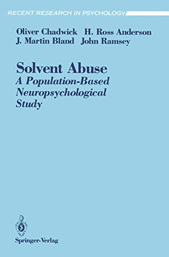 Stock image for Solvent Abuse: A Population-Based Neuropsychological Study for sale by ThriftBooks-Dallas