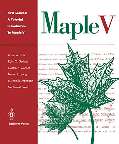 Imagen de archivo de First Leaves: A Tutorial Introduction to Maple V a la venta por Wonder Book
