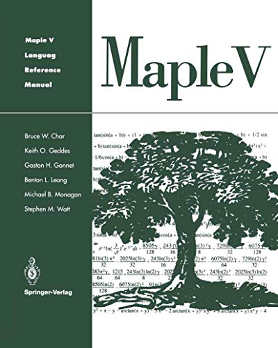 9780387976228: Maple V Language Reference Manual