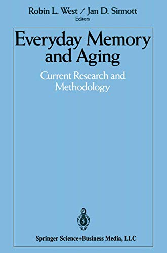 Imagen de archivo de Everyday Memory and Aging : Current Research and Methodology a la venta por Better World Books