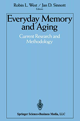 Stock image for Everyday Memory and Aging : Current Research and Methodology for sale by Better World Books