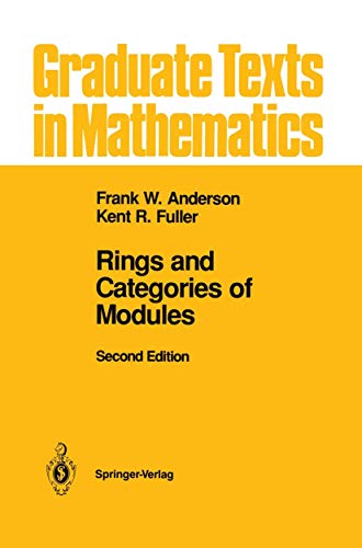 Rings and Categories of Modules - Frank W. Anderson|Kent R. Fuller