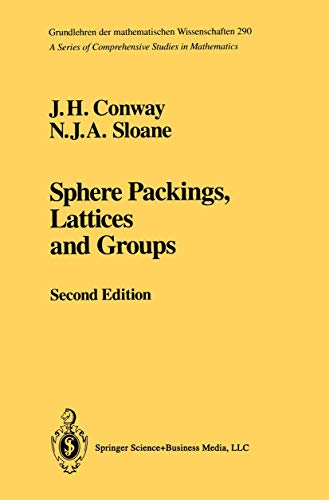 Imagen de archivo de Sphere Packings, Lattices and Groups (Grundlehren Der Mathematischen Wissenschaften (Springer Hardcover)) a la venta por The Book Cellar, LLC
