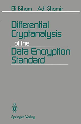 Beispielbild fr Differential Cryptanalysis of the Data Encryption Standard zum Verkauf von Byrd Books