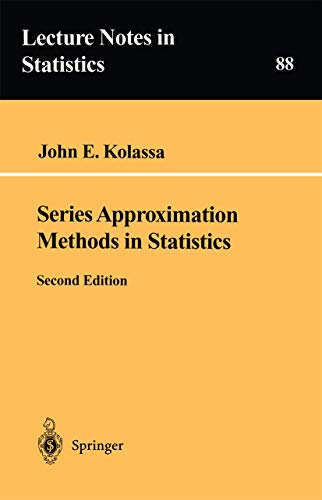 Stock image for Series Approximation Methods in Statistics (Lecture Notes in Statistics) for sale by Mispah books