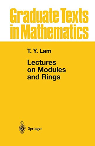 9780387984285: Lectures on Modules and Rings