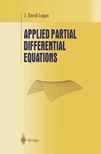 9780387984391: APPLIED PARTIAL DIFFERENTIAL EQUATIONS (Undergraduate Texts in Mathematics)