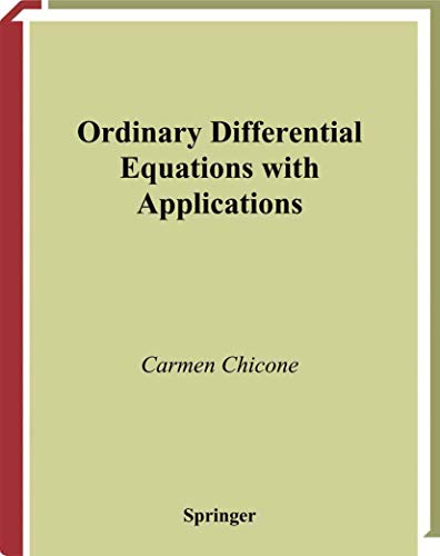 9780387985350: Ordinary Differential Equations with Applications: v.34 (Texts in Applied Mathematics)