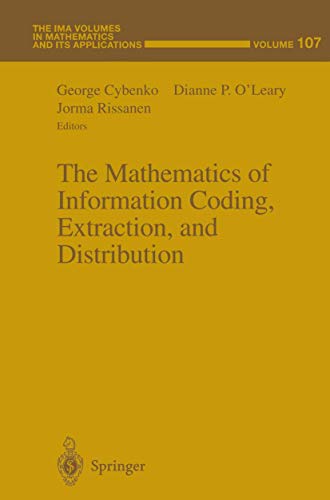 Stock image for The Mathematics of Information Coding, Extraction, and Distribution for sale by Ammareal