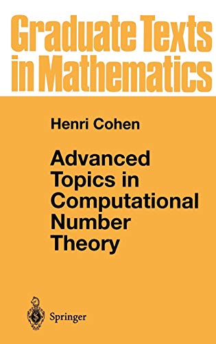 Beispielbild fr Advanced Topics in Computational Number Theory (Graduate Texts in Mathematics, 193) zum Verkauf von BooksRun