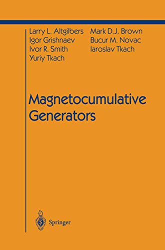 Beispielbild fr Magnetocumulative Generators zum Verkauf von Better World Books