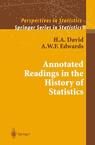 9780387988443: Annotated Readings in the History of Statistics