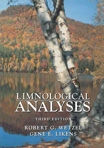 9780387989280: Limnological Analyses