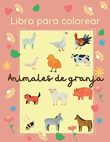 9780388548271: Libro para colorear Animales de granja: 25 imgenes grandes y sencillas para que los principiantes aprendan a colorear: 2-4 aos