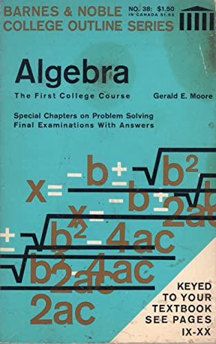 9780389000037: Algebra (Coll. Outline S)