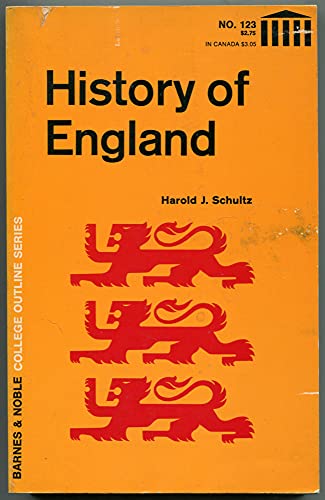 Beispielbild fr History of England: Second Edition. College Outline Series zum Verkauf von Wonder Book