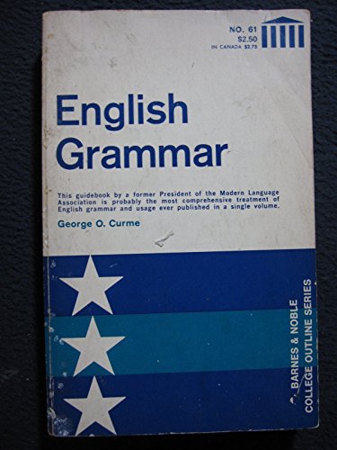 9780389000464: English Grammar (College Outline)