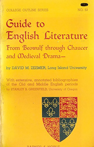 9780389000471: Guide to English Literature from Beowulf Through Chaucer and Medieval Drama (College Outline)