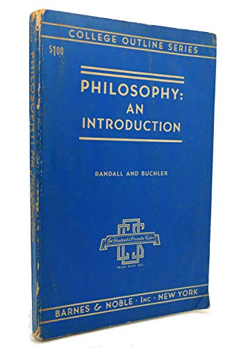 Beispielbild fr Philosophy: an introduction (College outline series, no. 41) zum Verkauf von Wonder Book