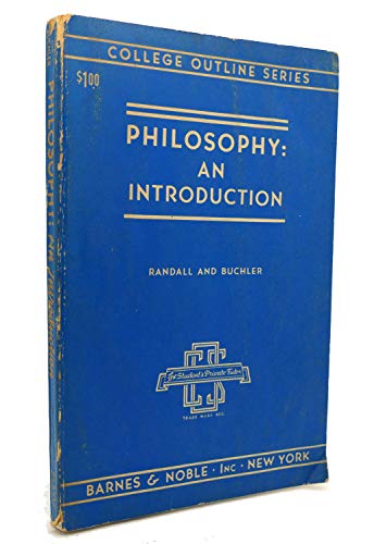 Imagen de archivo de Philosophy: an introduction (College outline series, no. 41) a la venta por Wonder Book