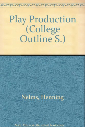 Beispielbild fr Play Production (College Outline) zum Verkauf von HPB Inc.