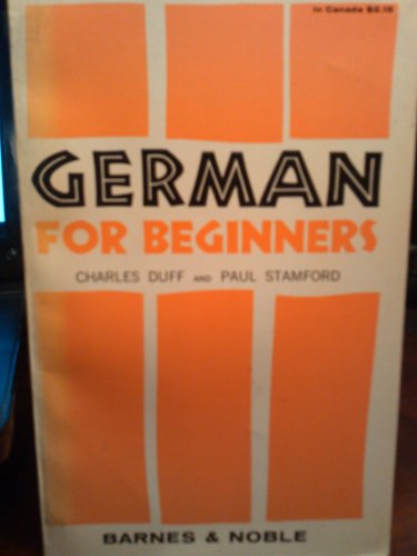 Imagen de archivo de GERMAN FOR BEGINNERS a la venta por Better World Books