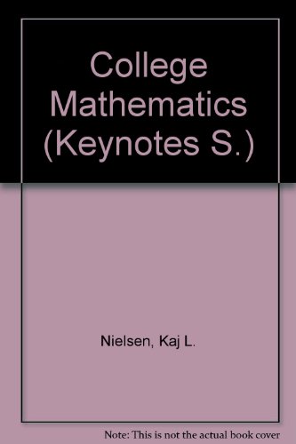 9780389007098: College Mathematics