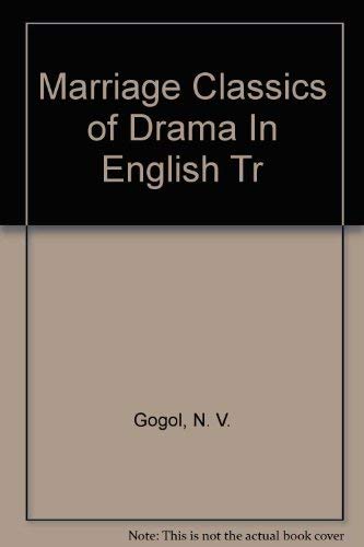 Stock image for Marriage Classics of Drama In English Tr for sale by Irish Booksellers