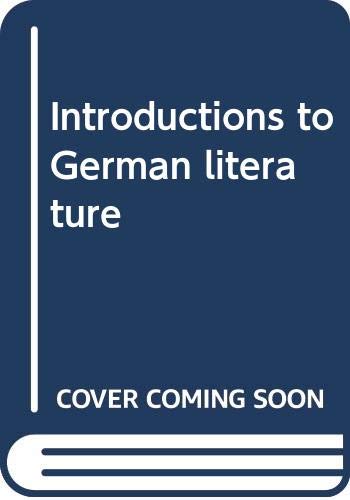 9780389035251: Introductions to German literature