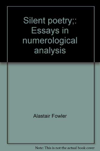 9780389035961: Silent poetry;: Essays in numerological analysis