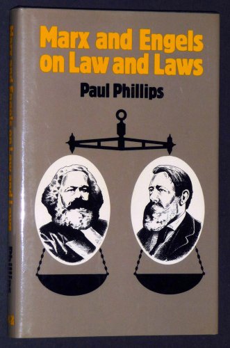 Beispielbild fr Marx and Engels on Law and Laws zum Verkauf von Better World Books