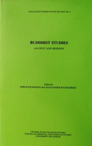 9780389202646: Buddhist Studies: Ancient and Modern (Collected Papers on South Asia)