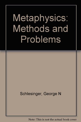 Imagen de archivo de Metaphysics: Methods and Problems a la venta por Dan's Books