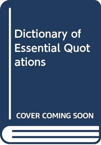 9780389203933: Dictionary of Essential Quotes