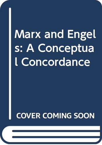 9780389204275: Marx and Engels: A Conceptual Concordance
