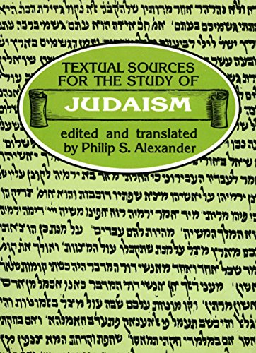Beispielbild fr Textual Sources for the Study of Judaism zum Verkauf von BooksRun