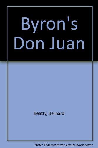 Beispielbild fr Byron's "Don Juan" zum Verkauf von Better World Books