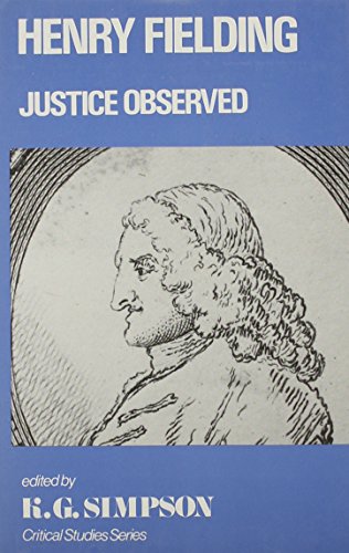 Stock image for Henry Fielding: Justice Observed for sale by Book Dispensary