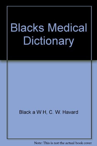 Imagen de archivo de Blacks Medical Dictionary a la venta por Half Price Books Inc.