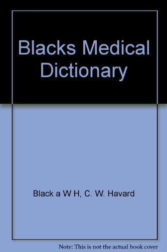 9780389207450: Blacks Medical Dictionary