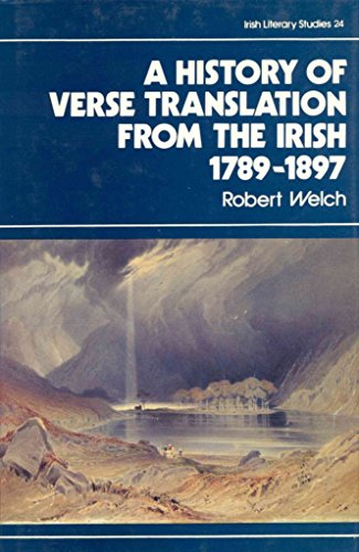 Stock image for The History of Verse Translation from the Irish 1789-1897 for sale by Defunct Books