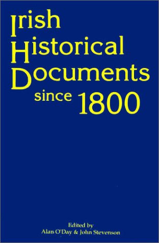 9780389209713: Irish Historical Documents Since 1800
