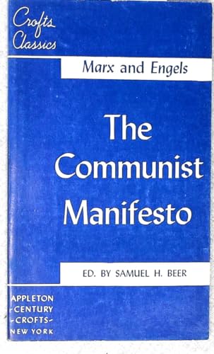 Imagen de archivo de Marx and Engels The Communist Manifesto, Crofts Classics a la venta por Better World Books: West